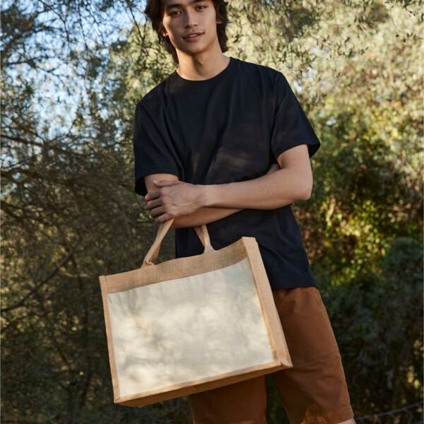 Cotton Pocket Jute Shopper Thumbnail